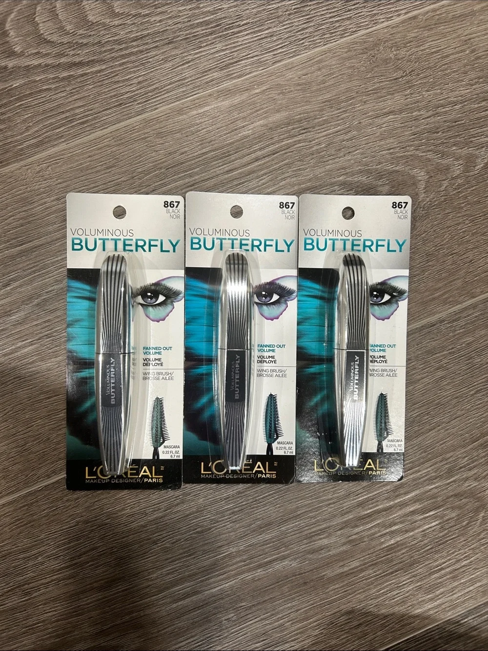 3X L'Oréal Voluminous Butterfly Mascara#867 black 🌸 FIRM PRICE 🌸